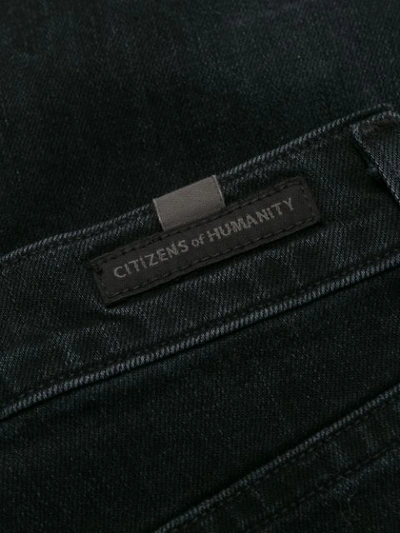 Shop Citizens Of Humanity Harlow Slim-fit Jeans In Black