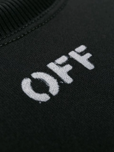 Shop Off-white Logo Print T-shirt In Black