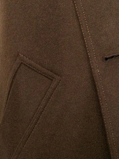 Shop Nanushka Loane Tie Waist Coat In Brown