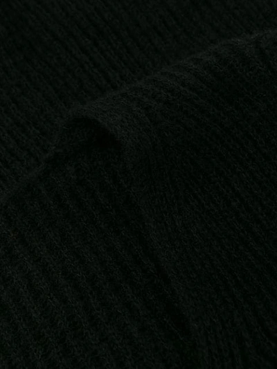 Shop Chiara Bertani Ribbed Knit Jumper In Black