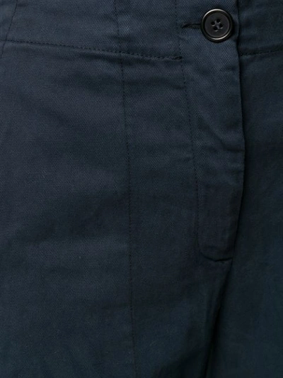 Shop Aspesi Mid-rise Utility Trousers In Blue
