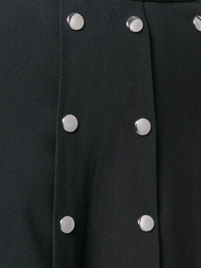 Shop Christopher Kane Snap Crepe Skirt In Black
