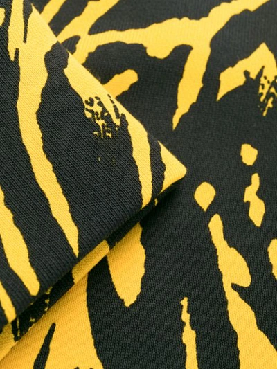 Shop N°21 Animal Print Logo Sweatshirt In Yellow
