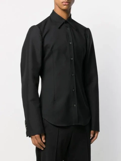 Shop Maison Margiela Slim Fit Shirt In Black