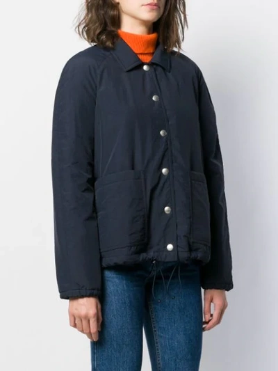 Shop Ymc You Must Create Padded Down Jacket In Blue