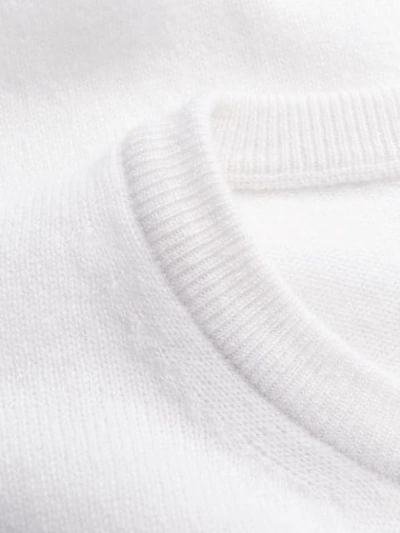 Shop Iceberg Cashmere Logo Knitted Jumper In White