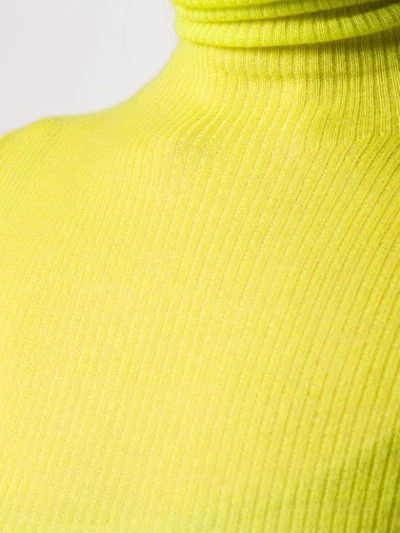 Shop Joseph Cashmere Turtleneck Jumper In Yellow