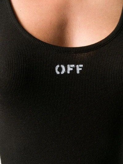 Shop Off-white Logo Print Vest In Black
