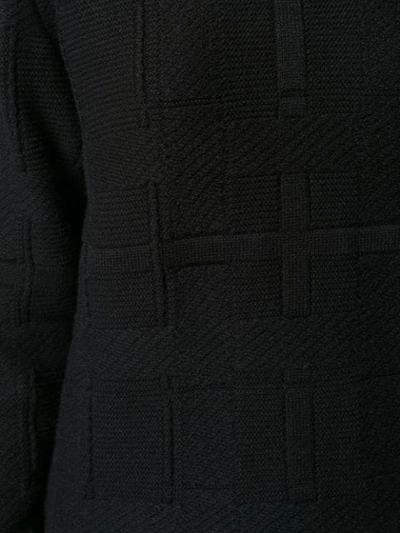 Barrie Tartan Pattern Jumper In Black