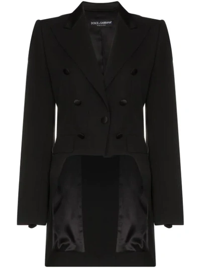Shop Dolce & Gabbana Buttoned Tailcoat In Black
