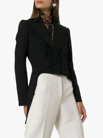 Shop Dolce & Gabbana Buttoned Tailcoat In Black