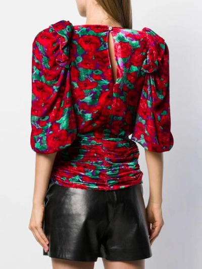 Shop Magda Butrym Toledo Silk Blouse In Red