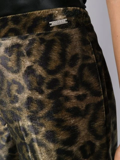 Shop John Richmond Tameside Leopard Print Trousers In Green