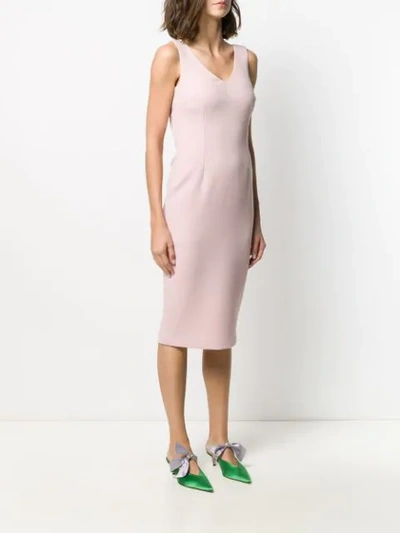 Shop Styland Pencil Midi Dress In Pink