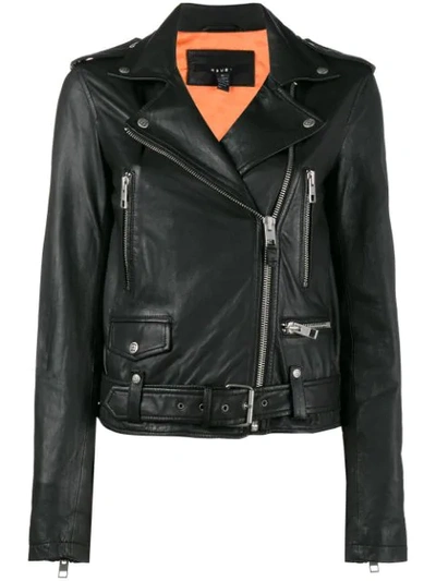 Shop Ksubi Bad Company Biker Jacket In Black