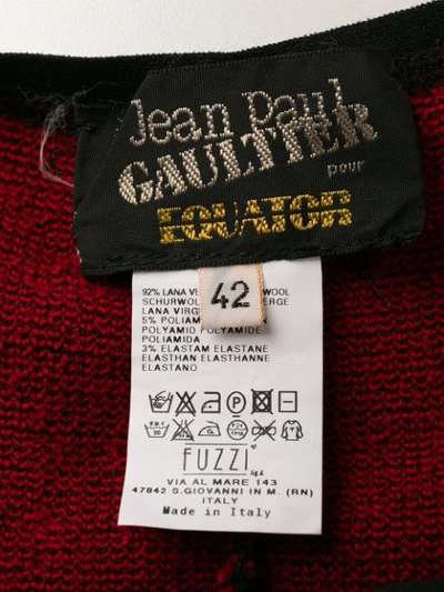 Pre-owned Jean Paul Gaultier 1987 Knitted Jumpsuit In Red