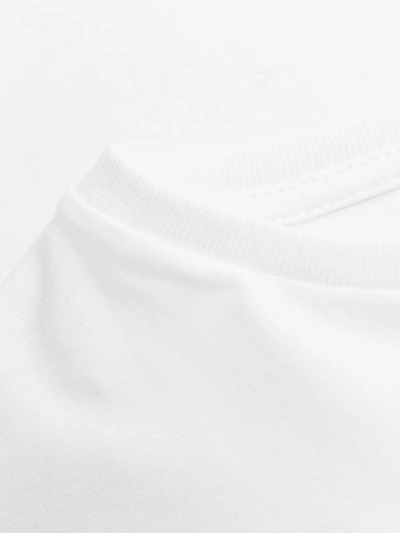 Shop Totême Fluted Sleeve T-shirt In White
