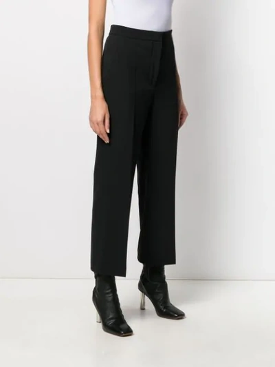 CROPPED TWILL TROUSERS