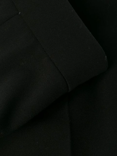 Shop Alberta Ferretti Cropped Twill Trousers In Black