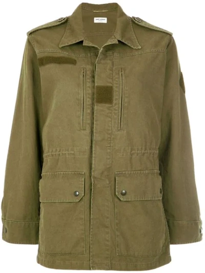 Shop Saint Laurent Military Parka Jacket