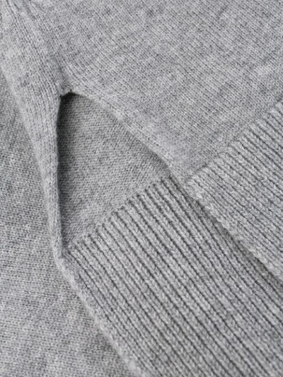 Shop Antonelli Round Neck Knit Sweater In Grey