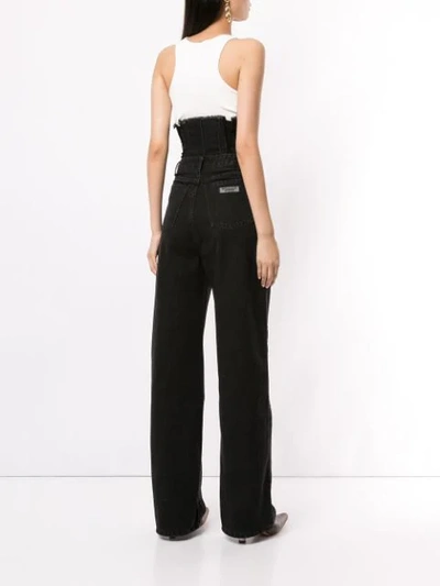 Shop Ground Zero High Waisted Jeans In Black