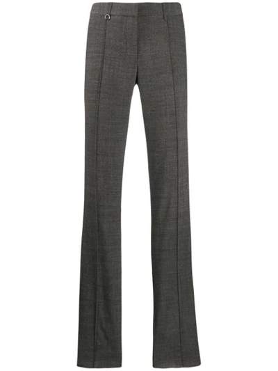 Shop Barbara Bui Flared Trousers In Grey