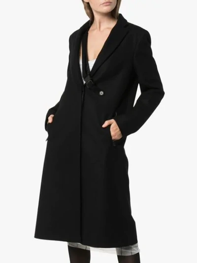 Shop Alyx Detachable Clip Single-breasted Coat In Blue