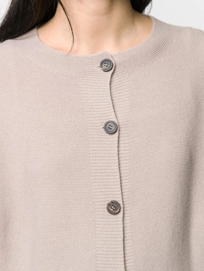 Shop Peserico Round-neck Knit Cardigan In 846