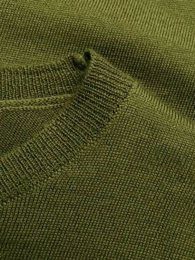 Shop Aspesi Long Sleeved Sweatshirt In Green