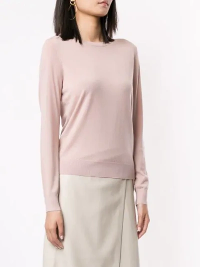 Shop Theory Round Neck Jumper In Pink