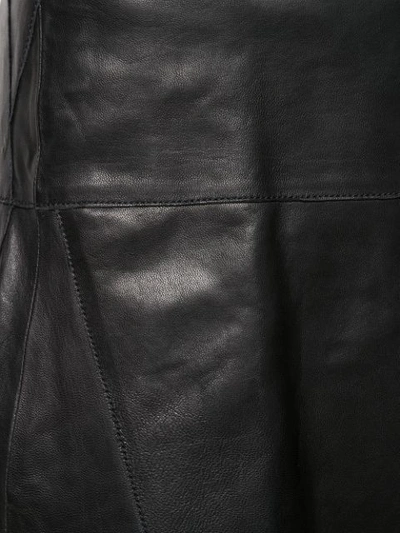 Shop Arma Al-line Leather Skirt In Black