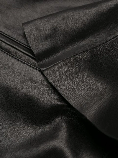 ARMA AL-LINE LEATHER SKIRT - 黑色