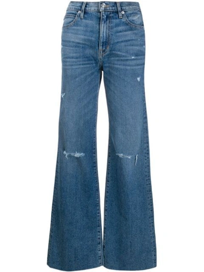 Shop Slvrlake Grace High-rise Wide-leg Jeans In Blue