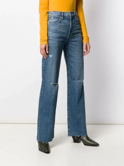 Shop Slvrlake Grace High-rise Wide-leg Jeans In Blue