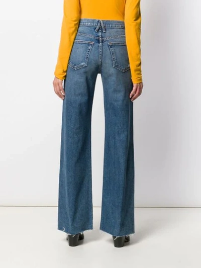 Shop Slvrlake Grace High-rise Wide-leg Jeans In Blue