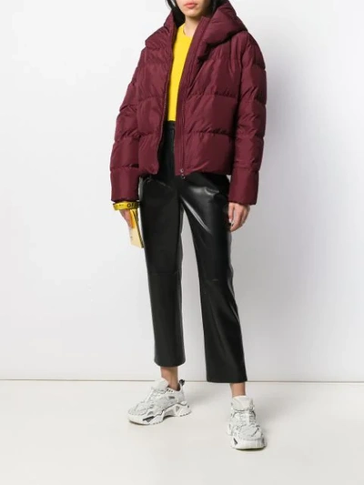 Shop Bacon Cloud Padded Jacket In Red