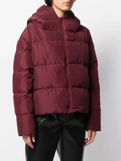 Shop Bacon Cloud Padded Jacket In Red