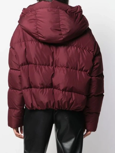 Shop Bacon Cloud Padded Jacket In Red