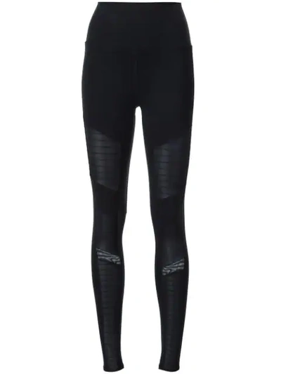 Shop Alo Yoga High Waisted Moto Leggings In Black