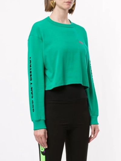 Shop Gcds Cropped Long In Green