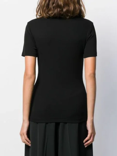 Shop Yohji Yamamoto Roll Neck Top In Black