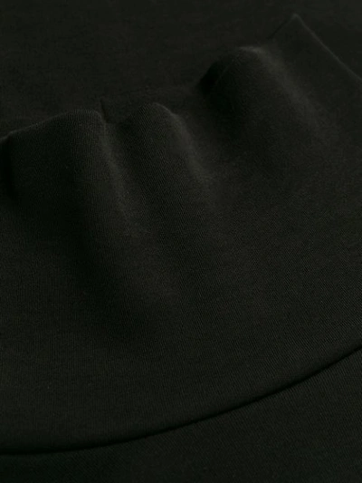 Shop Yohji Yamamoto Roll Neck Top In Black