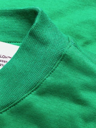 Shop Off-white Tropical Logo Print T-shirt In Green