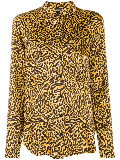 Shop Andamane Leopard-print Shirt In Yellow