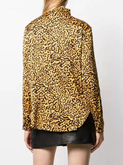 Shop Andamane Leopard-print Shirt In Yellow