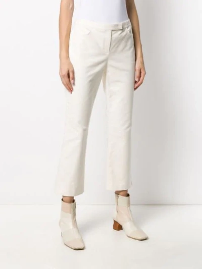 Shop Theory Cropped Length Trousers In White