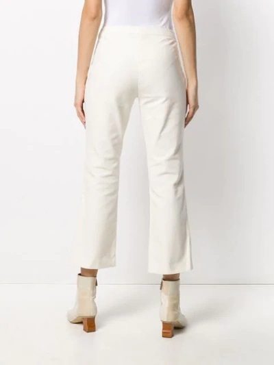 Shop Theory Cropped Length Trousers In White