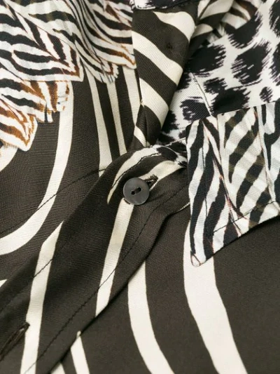 Shop Pierre-louis Mascia Animal Print Shirt In Black