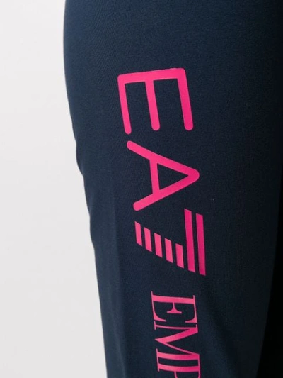 Shop Ea7 Long Sleeve Logo Sweater In Pink